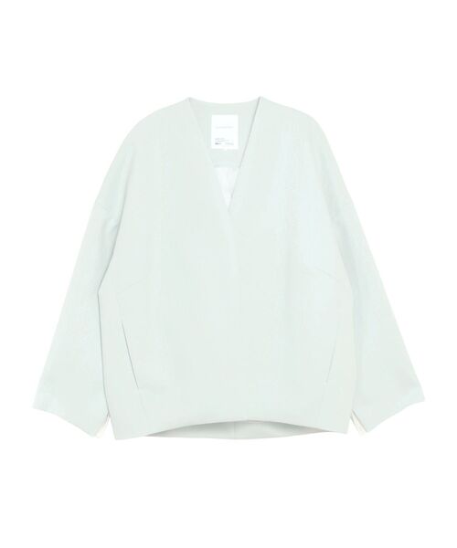 ELENDEEK（エレンディーク）の「フォルムショートコート（その他アウター・レディース・ミント/ライトベージュ/ブラック・FREE）」の9枚目の写真