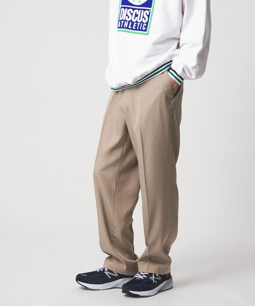 CITEN(シテン)の「<CITEN>ノータックイージースラックス ―吸水速乾―(スラックス・メンズ・ベージュ/ブラック・L/M/S)」の1枚目の写真