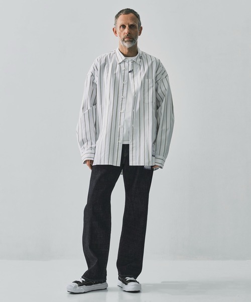 MIHARAYASUHIRO/ミハラヤスヒロ】COTTON HIGH DENSITY STRIPE LS
