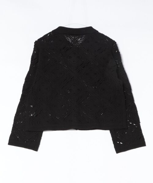 KATHARINE ROSS（キャサリンロス）の「【KATHARINE ROSS】ポロ衿レースカーデ（カーディガン/ボレロ・レディース・オフホワイト/ブラック・FREE）」の21枚目の写真