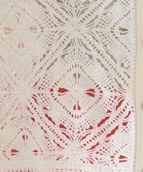 KATHARINE ROSS（キャサリンロス）の「【KATHARINE ROSS】ポロ衿レースカーデ（カーディガン/ボレロ・レディース・オフホワイト/ブラック・FREE）」の20枚目の写真