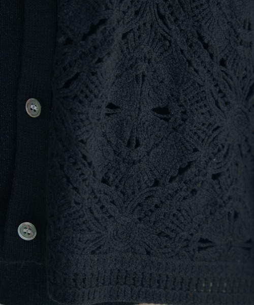 KATHARINE ROSS（キャサリンロス）の「【KATHARINE ROSS】ポロ衿レースカーデ（カーディガン/ボレロ・レディース・オフホワイト/ブラック・FREE）」の7枚目の写真