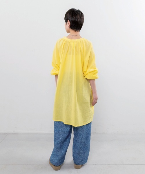 mensha!(メンシャ)の「mensha! まるでデニム!?軽くてやわらかいデニガーゼパンツ(その他パンツ・レディース・ブルー/インディゴブルー/ライトブラック・M/3L/L/LL)」の12枚目の写真