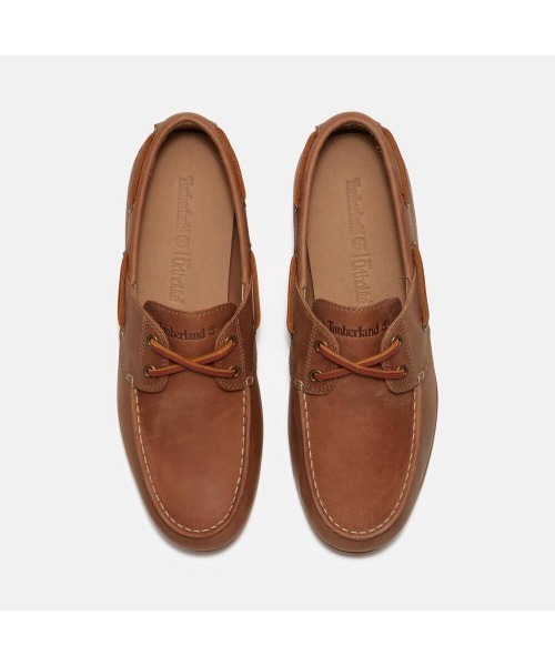 Timberland（ティンバーランド）の「シーダー ベイ エッセンシャル ボート シューズ メンズ（モカシン/デッキシューズ・メンズ・ライトブラウン・26.5cm/26.0cm/25.5cm/25.0cm/30.0cm/29.0cm/28.5cm/28.0cm/27.5cm/27.0cm）」の2枚目の写真