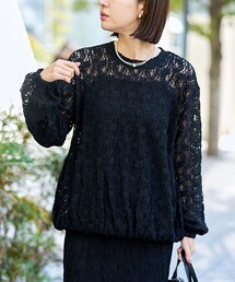 【RONEL】ジャージーレースプルオーバー