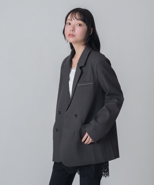 セール】2026春夏新作 WEB限定 ソフトダブルテーラードジャケット