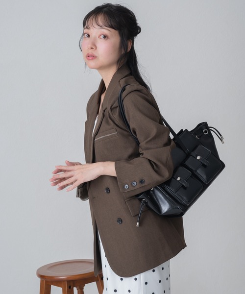 セール】2026春夏新作 WEB限定 ソフトダブルテーラードジャケット