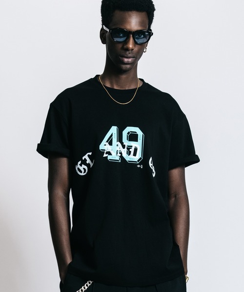 CRIMIE（クライミー）の「49CLUB GLGB T SHIRT（Tシャツ/カットソー・メンズ・ブラック/ホワイト・M/L/XL/XXL）」の2枚目の写真