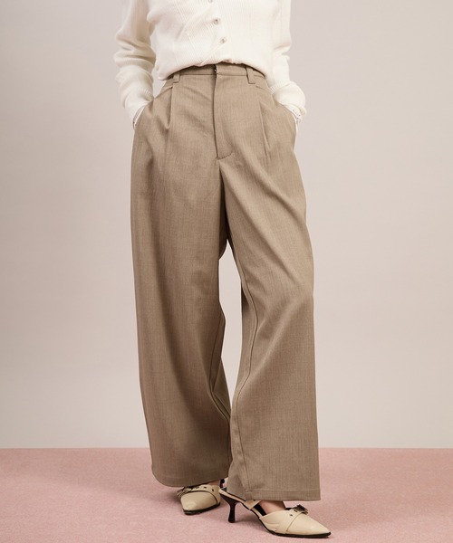 apres jour mignon(アプレジュールミニョン)の「ワイドスラックス(スラックス・レディース・ベージュ/グレー/ブラック・LARGE/MEDIUM/SMALL)」の8枚目の写真