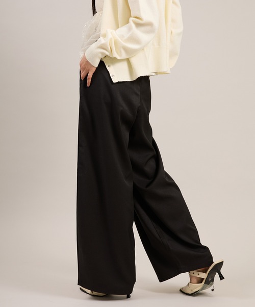 apres jour mignon(アプレジュールミニョン)の「ワイドスラックス(スラックス・レディース・ベージュ/グレー/ブラック・LARGE/MEDIUM/SMALL)」の16枚目の写真