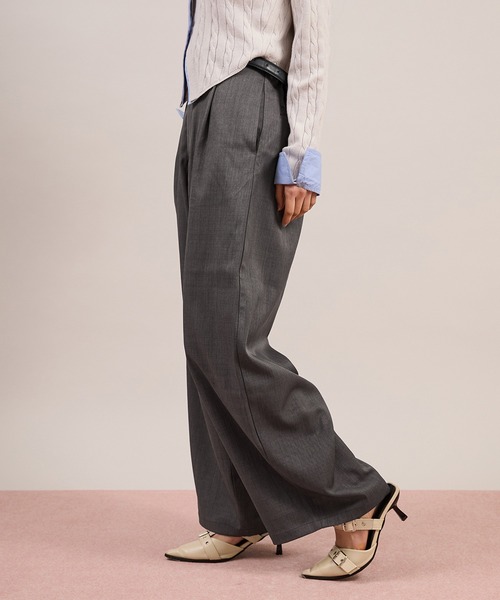 apres jour mignon(アプレジュールミニョン)の「ワイドスラックス(スラックス・レディース・ベージュ/グレー/ブラック・LARGE/MEDIUM/SMALL)」の20枚目の写真