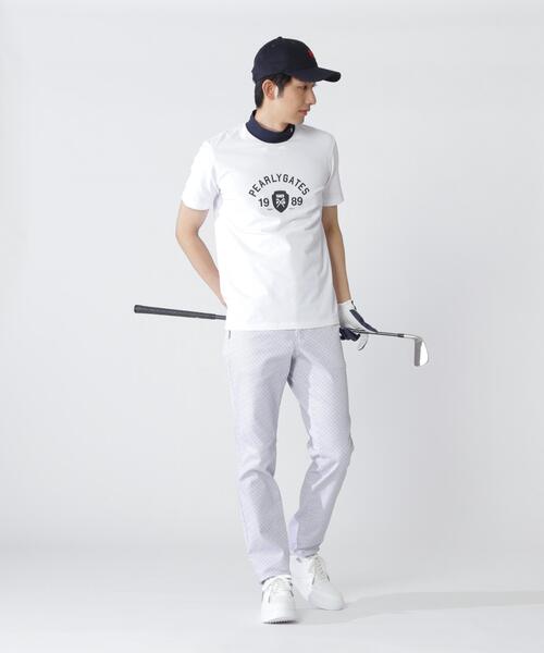 PEARLY GATES(パーリーゲイツ)の「【PEARLY GATES】80/1 36Gベアカノコ(Tシャツ/カットソー・メンズ・ホワイト/ネイビー・MEDIUM/LARGE/X-LARGE/XX-LARGE)」の4枚目の写真