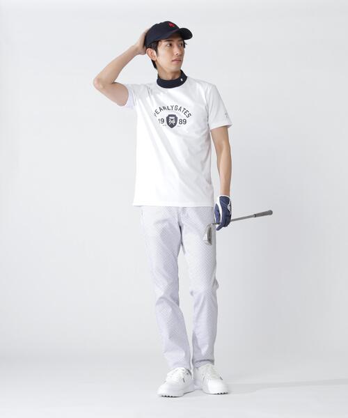 PEARLY GATES(パーリーゲイツ)の「【PEARLY GATES】80/1 36Gベアカノコ(Tシャツ/カットソー・メンズ・ホワイト/ネイビー・MEDIUM/LARGE/X-LARGE/XX-LARGE)」の5枚目の写真