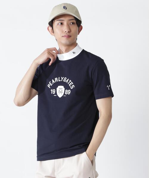 PEARLY GATES(パーリーゲイツ)の「【PEARLY GATES】80/1 36Gベアカノコ(Tシャツ/カットソー・メンズ・ホワイト/ネイビー・MEDIUM/LARGE/X-LARGE/XX-LARGE)」の9枚目の写真