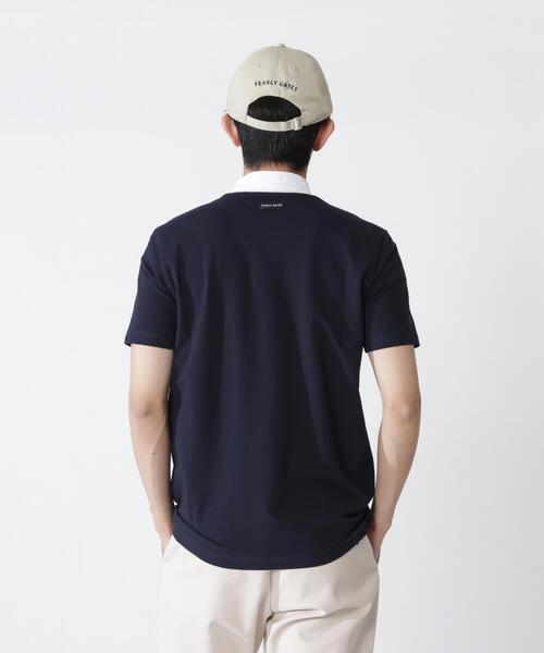 PEARLY GATES(パーリーゲイツ)の「【PEARLY GATES】80/1 36Gベアカノコ(Tシャツ/カットソー・メンズ・ホワイト/ネイビー・MEDIUM/LARGE/X-LARGE/XX-LARGE)」の13枚目の写真