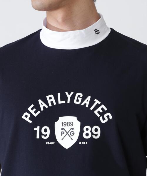 PEARLY GATES(パーリーゲイツ)の「【PEARLY GATES】80/1 36Gベアカノコ(Tシャツ/カットソー・メンズ・ホワイト/ネイビー・MEDIUM/LARGE/X-LARGE/XX-LARGE)」の14枚目の写真