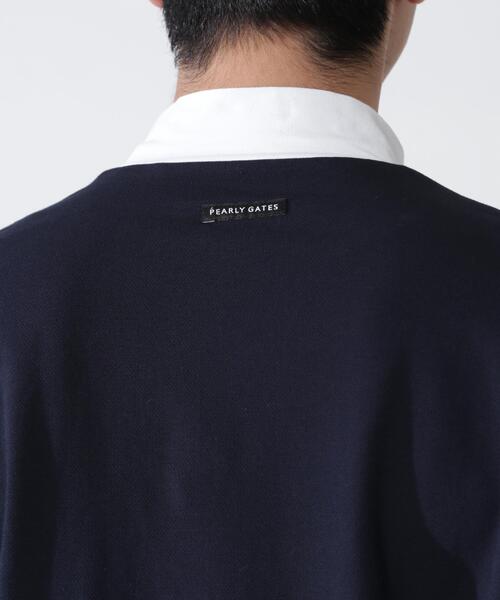 PEARLY GATES(パーリーゲイツ)の「【PEARLY GATES】80/1 36Gベアカノコ(Tシャツ/カットソー・メンズ・ホワイト/ネイビー・MEDIUM/LARGE/X-LARGE/XX-LARGE)」の17枚目の写真