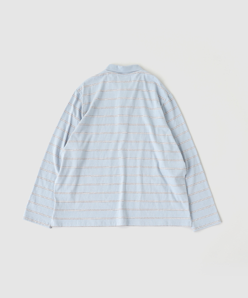 DAIRIKU(ダイリク)の「DAIRIKU / ダイリク "Benjamin"Button Border Skipper(ポロシャツ・メンズ・ブルー系その他・LARGE/MEDIUM)」の2枚目の写真