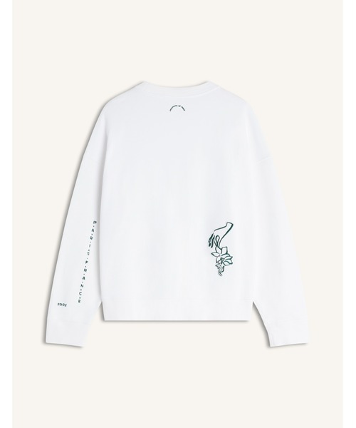Maison Kitsune（メゾンキツネ）の「ART NOUVEAU STAMPS OVERSIZE SWEATSHIRT（スウェット・メンズ・グリーン系その他/ホワイト・M/S/XS/XL/L）」の4枚目の写真