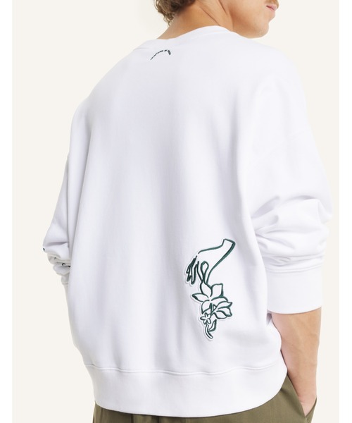 Maison Kitsune（メゾンキツネ）の「ART NOUVEAU STAMPS OVERSIZE SWEATSHIRT（スウェット・メンズ・グリーン系その他/ホワイト・M/S/XS/XL/L）」の10枚目の写真