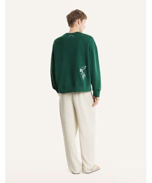 Maison Kitsune（メゾンキツネ）の「ART NOUVEAU STAMPS OVERSIZE SWEATSHIRT（スウェット・メンズ・グリーン系その他/ホワイト・M/S/XS/XL/L）」の16枚目の写真