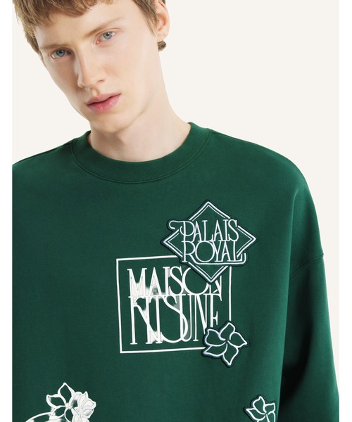 Maison Kitsune（メゾンキツネ）の「ART NOUVEAU STAMPS OVERSIZE SWEATSHIRT（スウェット・メンズ・グリーン系その他/ホワイト・M/S/XS/XL/L）」の18枚目の写真