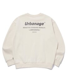 URBANAGE（アーバンエイジ）の「カラーセンシュアルオーバー起毛マンツーマン_クリーム（スウェット）」