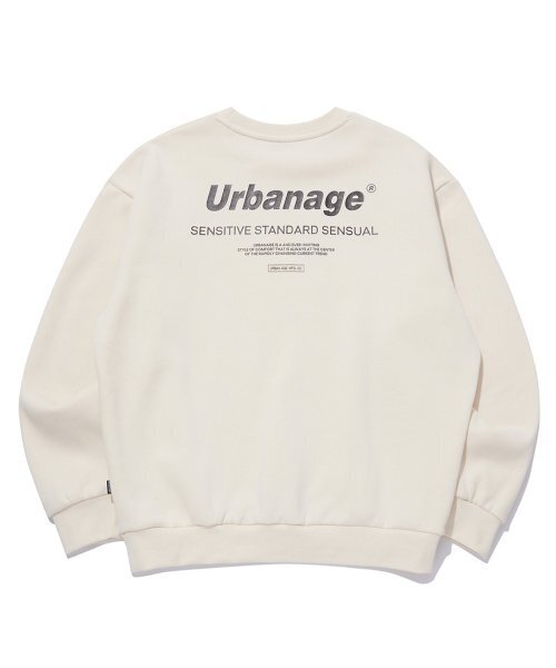 URBANAGE(アーバンエイジ)の「カラーセンシュアルオーバー起毛マンツーマン_クリーム(スウェット・レディース・クリーム・MEDIUM/LARGE)」の1枚目の写真