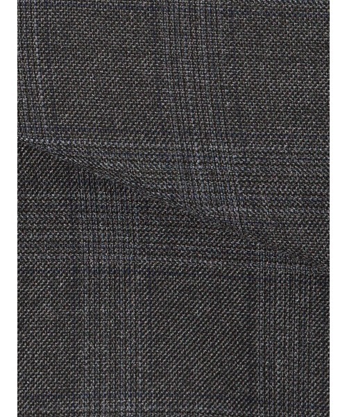 SUIT SQUARE（スーツスクエア）の「ダブルブレストジャケット／ウォッシャブル／ストレッチ／WOOLISH／グレンチェック（テーラードジャケット・レディース・グレー・40(11号)/38(9号)/36(7号)）」の10枚目の写真