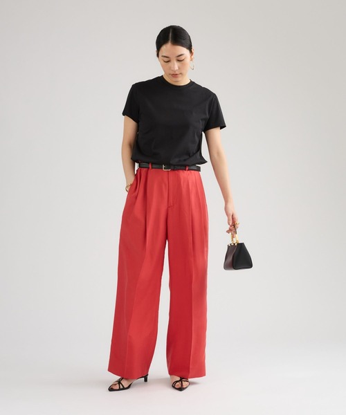 Chaos（カオス）の「Chaos(カオス)/ ブランリータックパンツ（スラックス・レディース・カーキ/レッド・38/36）」の10枚目の写真