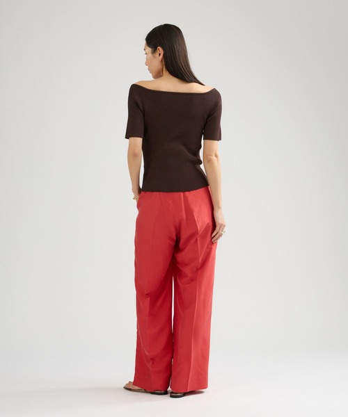 Chaos（カオス）の「Chaos(カオス)/ ブランリータックパンツ（スラックス・レディース・カーキ/レッド・38/36）」の9枚目の写真