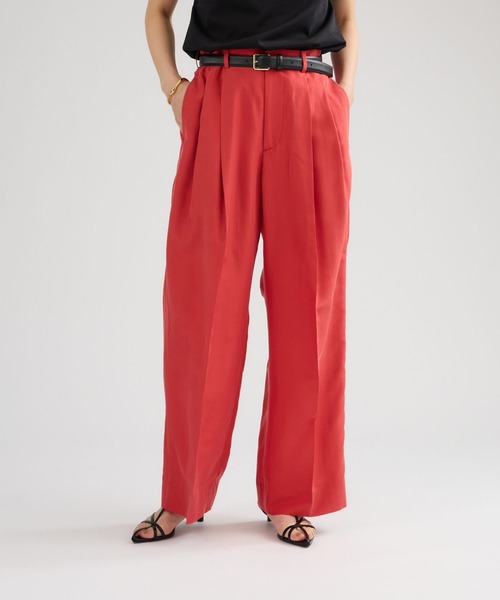 Chaos（カオス）の「Chaos(カオス)/ ブランリータックパンツ（スラックス・レディース・カーキ/レッド・38/36）」の12枚目の写真