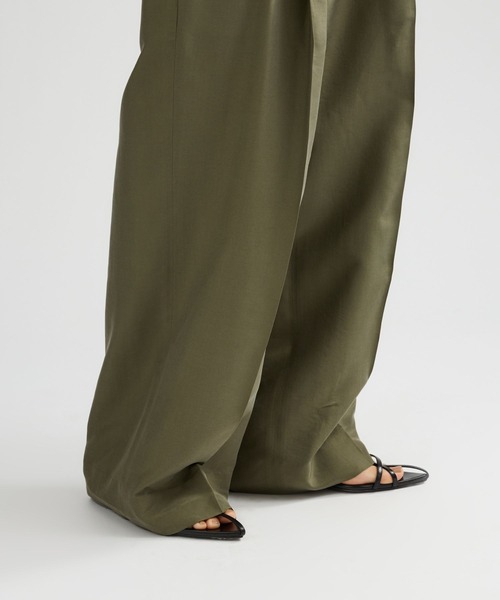 Chaos（カオス）の「Chaos(カオス)/ ブランリータックパンツ（スラックス・レディース・カーキ/レッド・38/36）」の4枚目の写真