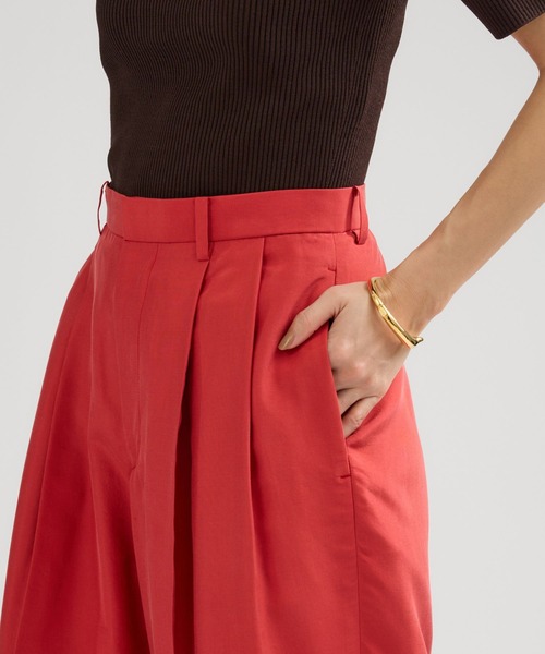 Chaos（カオス）の「Chaos(カオス)/ ブランリータックパンツ（スラックス・レディース・カーキ/レッド・38/36）」の6枚目の写真