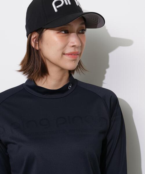PING(ピン)の「【PING APPAREL】ロゴジャカード長袖ハイネックシャツ <PERFORMANCE> (LADIES)(Tシャツ/カットソー・レディース・ホワイト/ブラック/ブルー系その他・L/LL/M/S)」の5枚目の写真