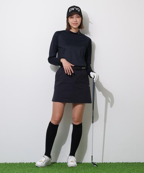 PING(ピン)の「【PING APPAREL】ロゴジャカード長袖ハイネックシャツ <PERFORMANCE> (LADIES)(Tシャツ/カットソー・レディース・ホワイト/ブラック/ブルー系その他・L/LL/M/S)」の7枚目の写真