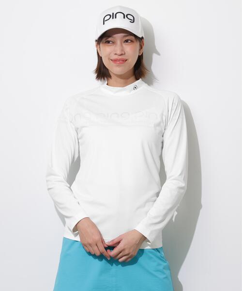 PING(ピン)の「【PING APPAREL】ロゴジャカード長袖ハイネックシャツ <PERFORMANCE> (LADIES)(Tシャツ/カットソー・レディース・ホワイト/ブラック/ブルー系その他・L/LL/M/S)」の12枚目の写真