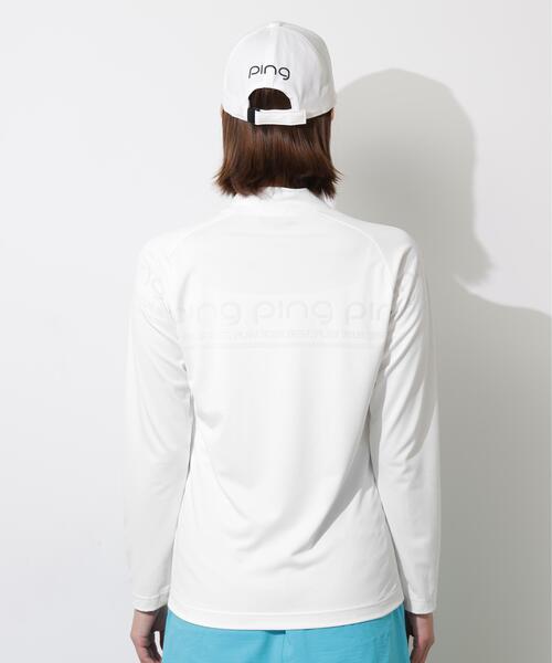 PING(ピン)の「【PING APPAREL】ロゴジャカード長袖ハイネックシャツ <PERFORMANCE> (LADIES)(Tシャツ/カットソー・レディース・ホワイト/ブラック/ブルー系その他・L/LL/M/S)」の14枚目の写真