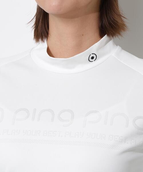 PING(ピン)の「【PING APPAREL】ロゴジャカード長袖ハイネックシャツ <PERFORMANCE> (LADIES)(Tシャツ/カットソー・レディース・ホワイト/ブラック/ブルー系その他・L/LL/M/S)」の16枚目の写真