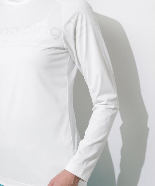 PING(ピン)の「【PING APPAREL】ロゴジャカード長袖ハイネックシャツ <PERFORMANCE> (LADIES)(Tシャツ/カットソー・レディース・ホワイト/ブラック/ブルー系その他・L/LL/M/S)」の17枚目の写真