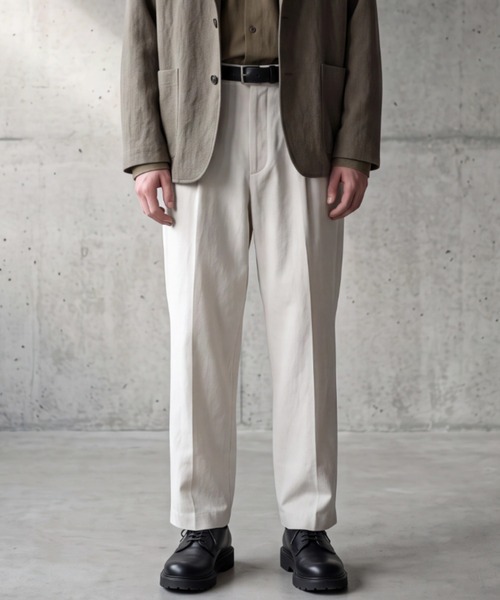 INNOCENT(イノセント)の「【SE1】【BREECHEZ/ブリーチェズ】 BR1025 TR KARSEY 2PLEATS PANTS(スラックス・メンズ・Beige・46)」の1枚目の写真