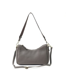 cooco シュリンクレザーダブルストラップ2WAYショルダーバッグ