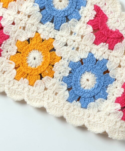 apres les cours（アプレレクール）の「【リンク】フラワーニットビスチェ&チュニック2Pセット（アンサンブル・キッズ・アイボリー/ローズ・140/130/120/110/100/90）」の10枚目の写真