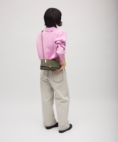 TONER(トナー)の「キルティングゴールドレイヤードチェーンバッグ/ロゴプレート付き(ショルダーバッグ・レディース・ワインレッド/グリーン/ブラック・FREE)」の18枚目の写真