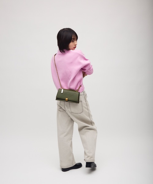 TONER(トナー)の「キルティングゴールドレイヤードチェーンバッグ/ロゴプレート付き(ショルダーバッグ・レディース・ワインレッド/グリーン/ブラック・FREE)」の19枚目の写真