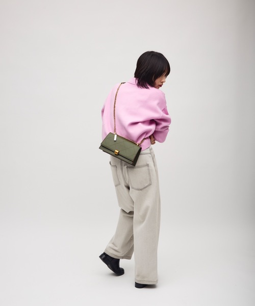TONER(トナー)の「キルティングゴールドレイヤードチェーンバッグ/ロゴプレート付き(ショルダーバッグ・レディース・ワインレッド/グリーン/ブラック・FREE)」の20枚目の写真
