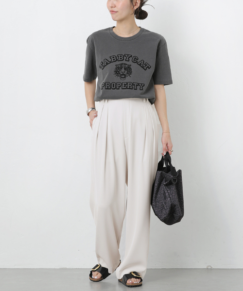 JOURNAL STANDARD relume(ジャーナルスタンダード レリューム)の「イージードレープワイドパンツ(スラックス・レディース・ブラック/ホワイト系その他・38/36)」の11枚目の写真