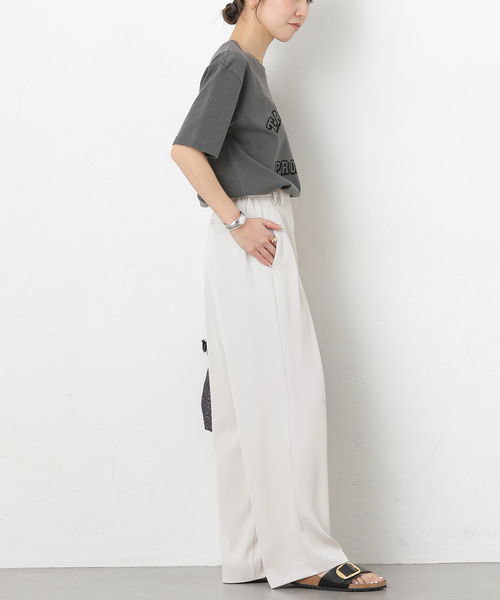 JOURNAL STANDARD relume(ジャーナルスタンダード レリューム)の「イージードレープワイドパンツ(スラックス・レディース・ブラック/ホワイト系その他・38/36)」の13枚目の写真