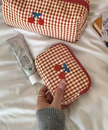 ★専用品★手のひらサイズ★ミニボックスポーチ　韓国っぽさくらんぼイエロー さくらんぼ」に該当するレディースのポーチファッション通販 - ZOZOTOWN