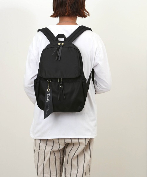 BACKYARD FAMILY(バックヤードファミリー)の「TakeMe Airy 10pocket(バックパック/リュック・レディース・ベージュ/ネイビー/グレー/ブラック・FREE)」の6枚目の写真